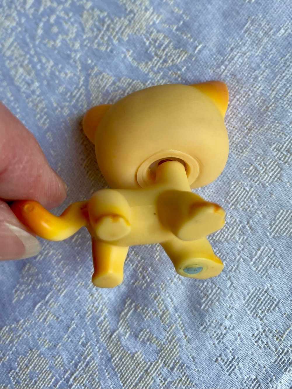 Vintage Littlest Pet Shop Shorthair Cat 339 Yellow Brooke Hayes Authentic G2 - Picture 8 of 10